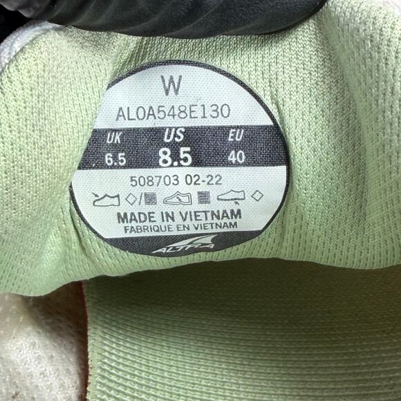 Altra Lone Peak 6 Women’s Trail Running Shoes – White/Green Size 8.5 - Picture 10 of 10